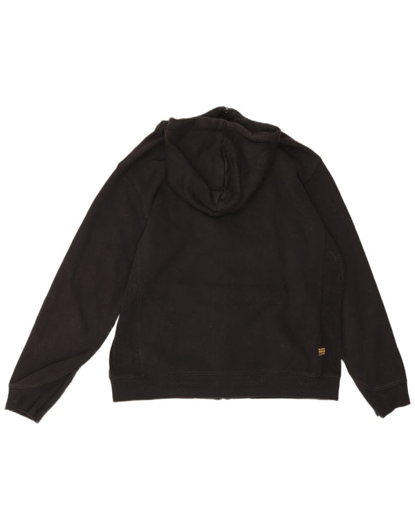 G-Star Pull à capuche zippé XL en coton noir pour homme