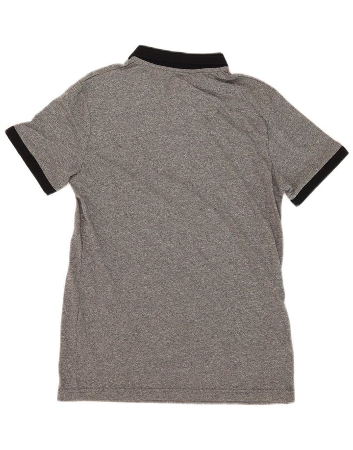 JULES Polo Rugby Coupe Slim Homme Gris Moyen Coton
