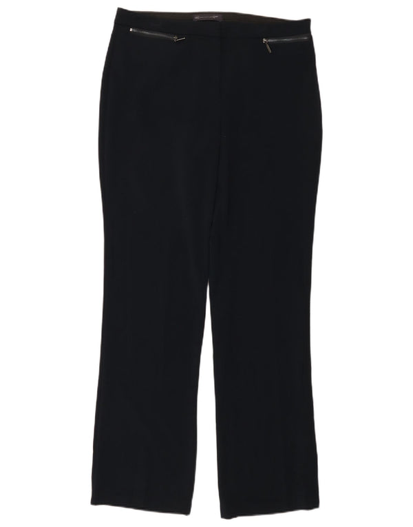 Marks & Spencer Pantalon décontracté pour femme UK 12 Medium W32 L30 Bleu marine