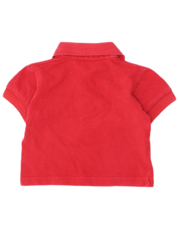 Burberry Polo Bébé Garçon 6-9 Mois Rouge Coton