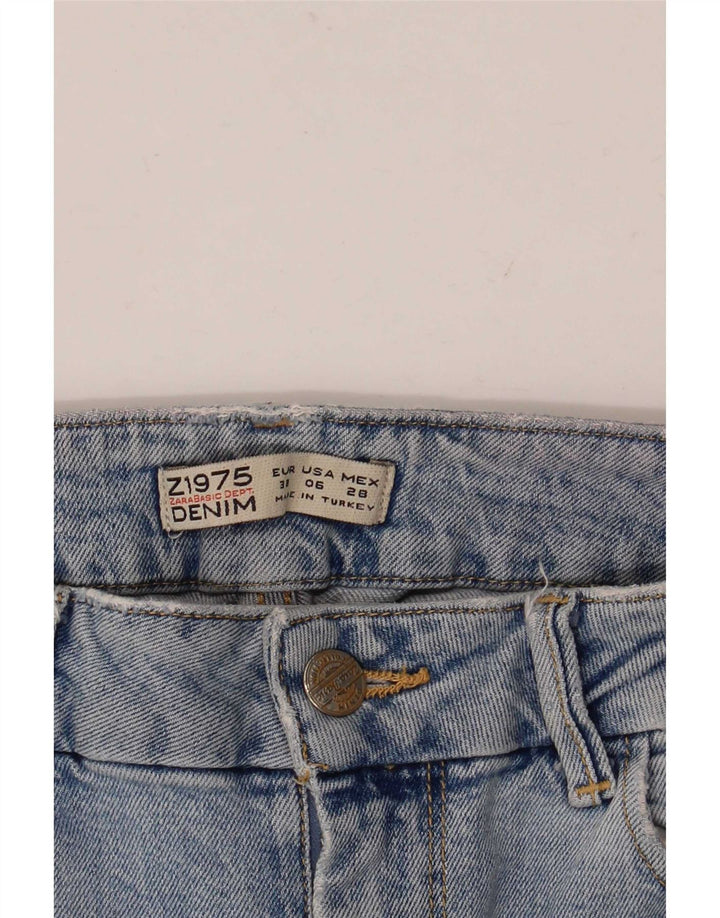 Zara Jean slim effet vieilli pour femme EU 38 Small W28 L28 Bleu