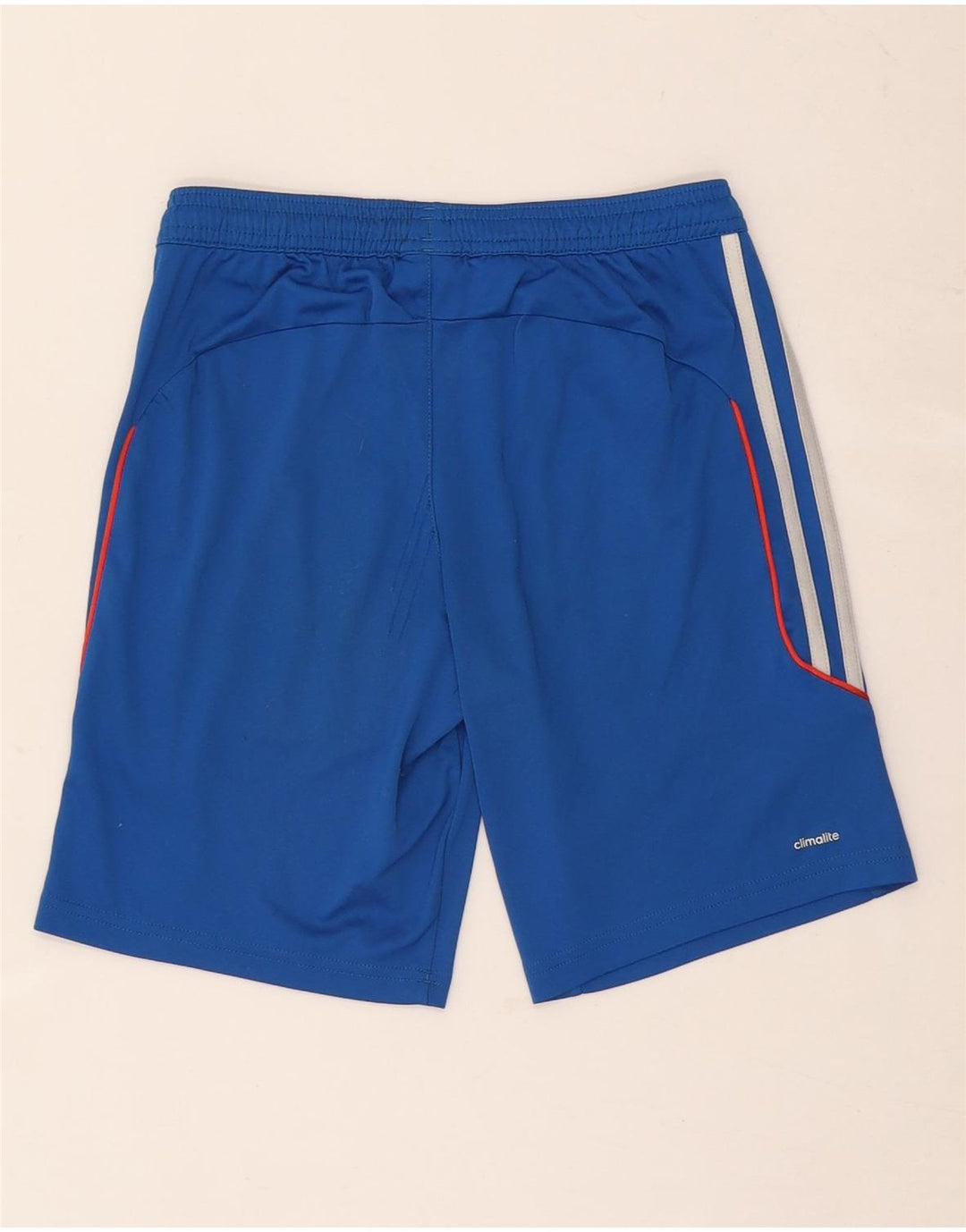 Short de sport Adidas Garçon Climalite 9-10 ans Bleu Polyester