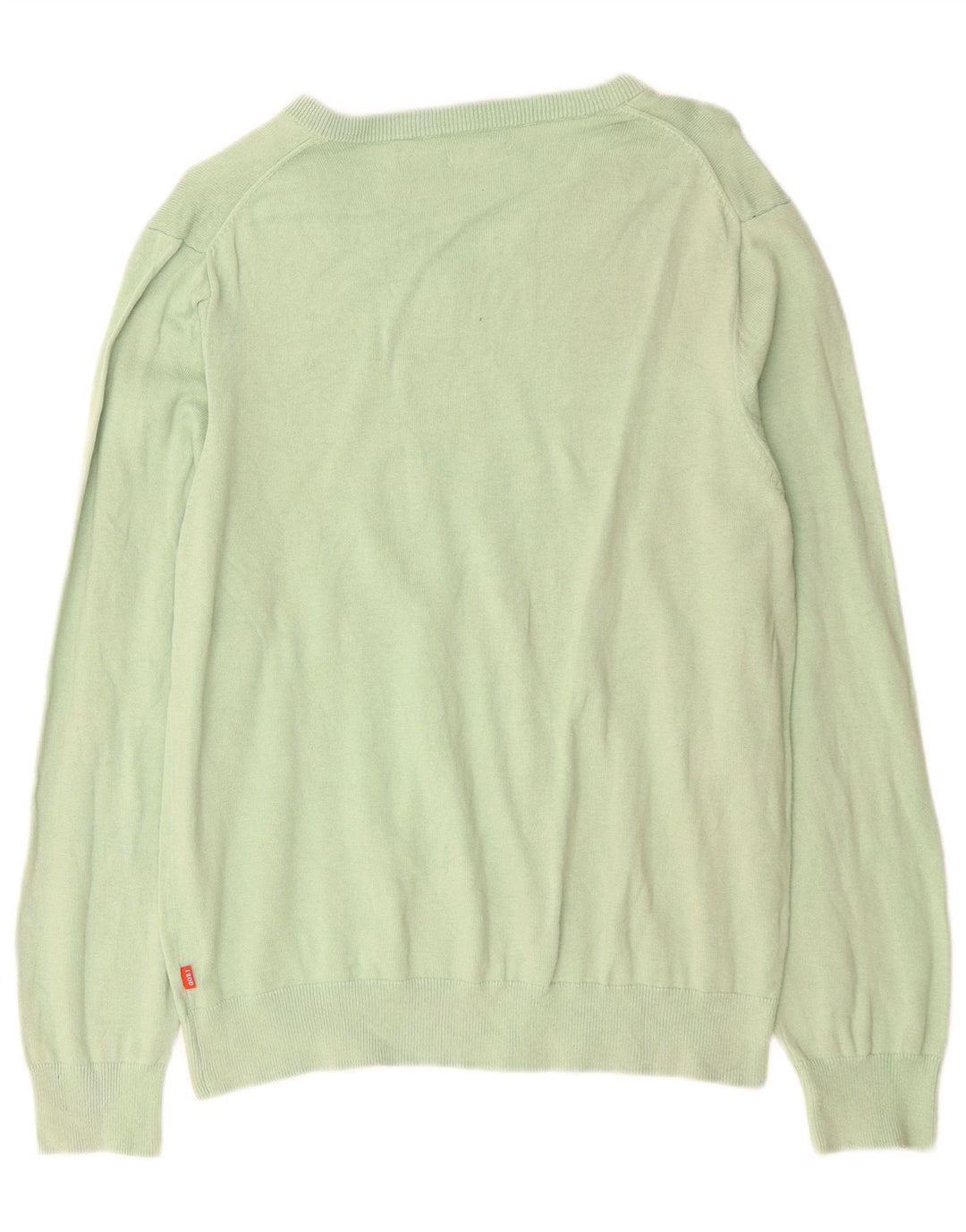 IZOD Pull Col V Homme Vert Moyen Coton