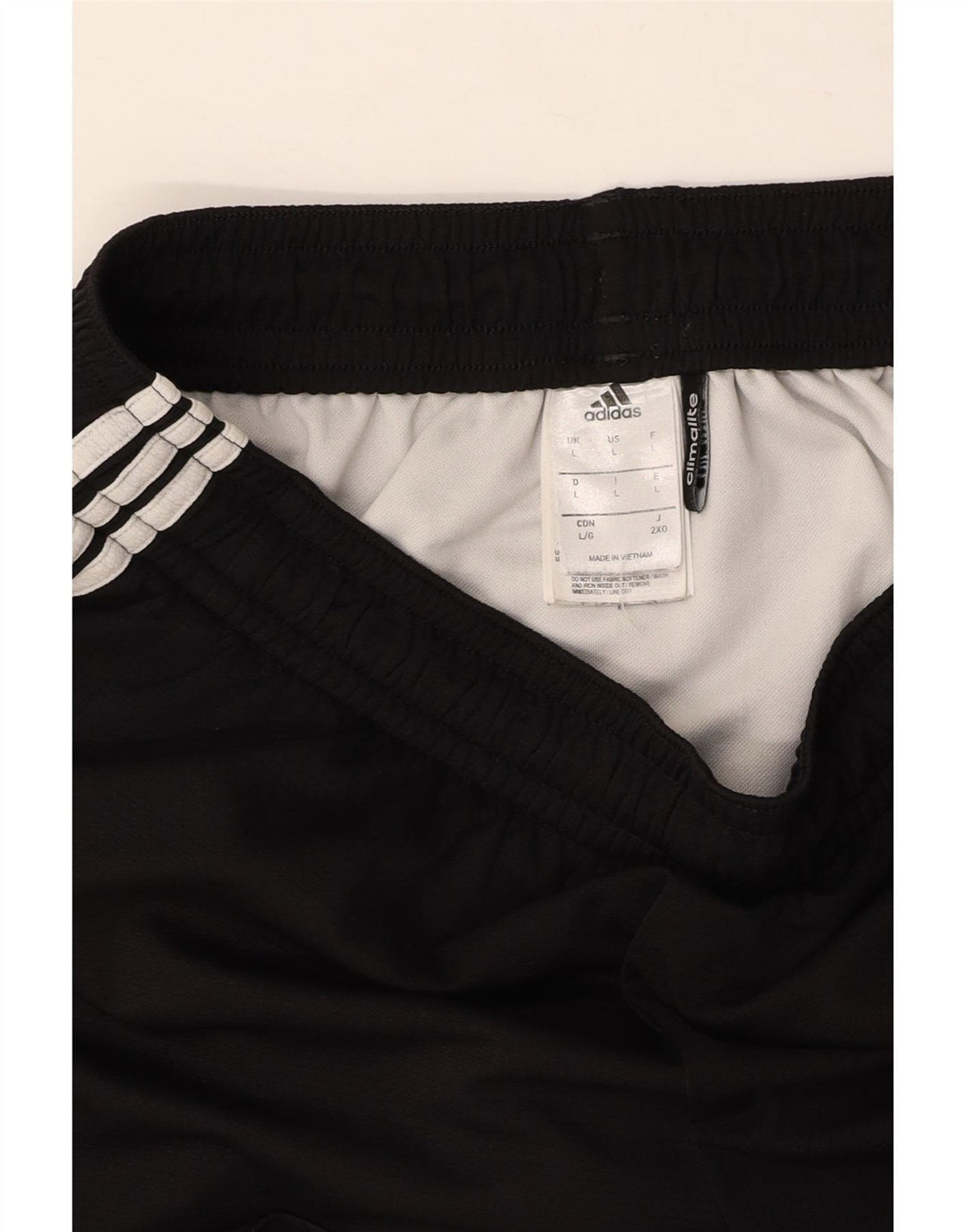 ADIDAS Short de sport Climalite pour hommes, grand, noir, polyester