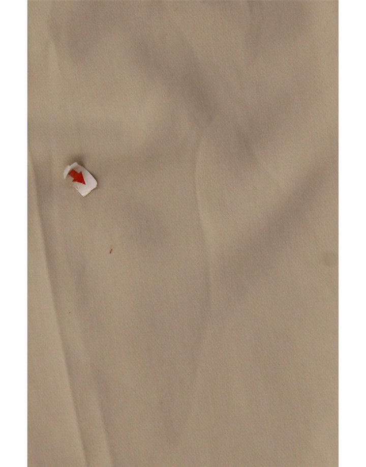 Zara Pantalon de costume fuselé pour femme Medium W28 L26 Polyester blanc cassé