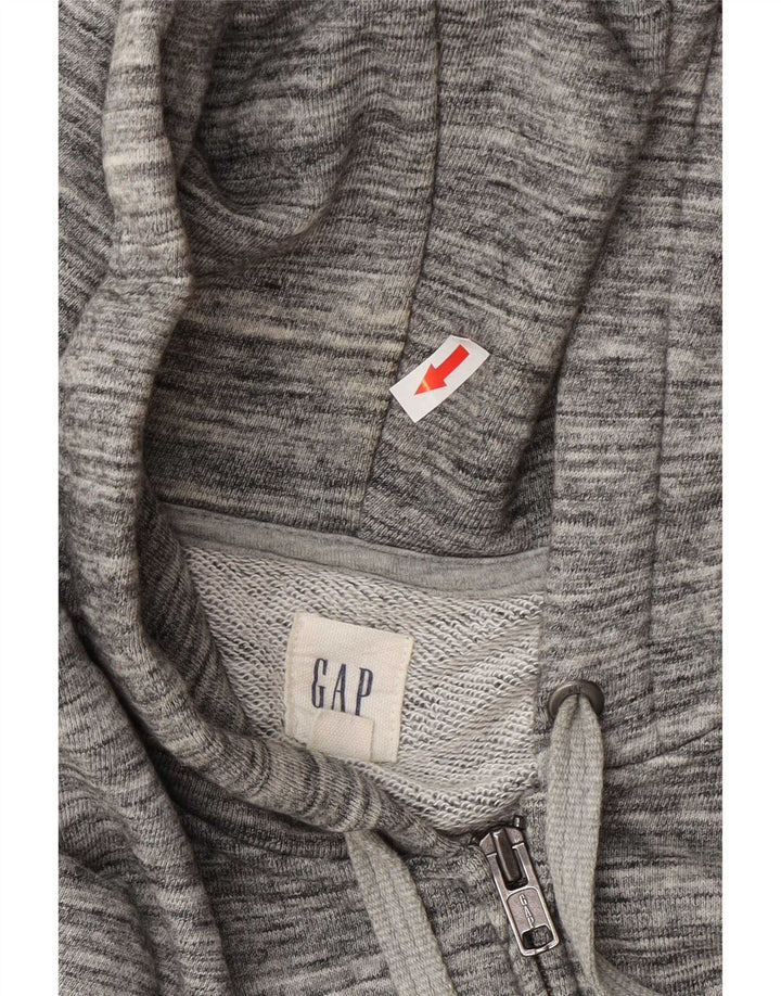 Gap Sweat à Capuche Zippé Homme Gris Moyen Moucheté Coton