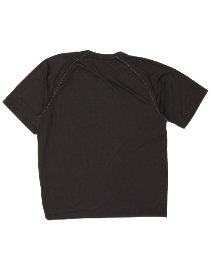 Adidas Mens UNC Pembroke Graphic T-Shirt Top Large Noir Polyester