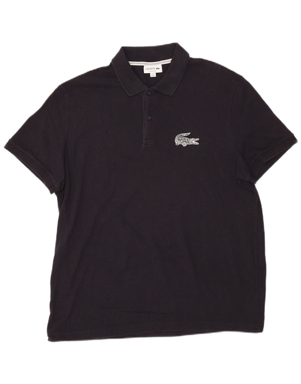 Lacoste Polo coupe classique pour homme Taille 7 2XL Bleu marine