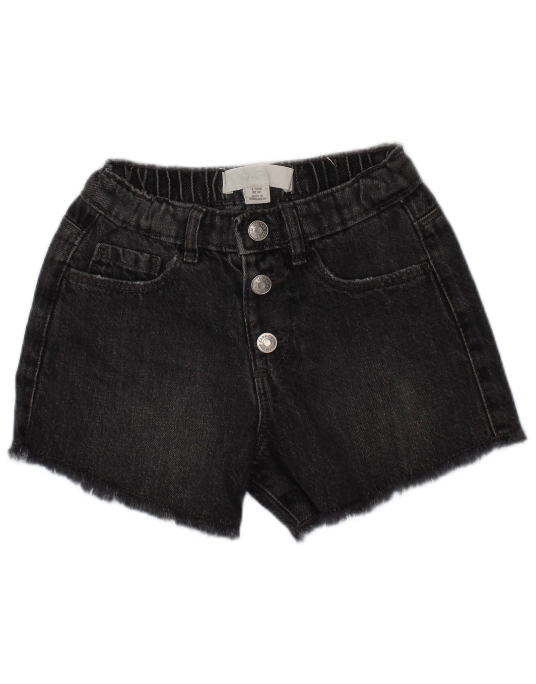 Short en jean Zara bébé fille 18-24 mois W18 gris