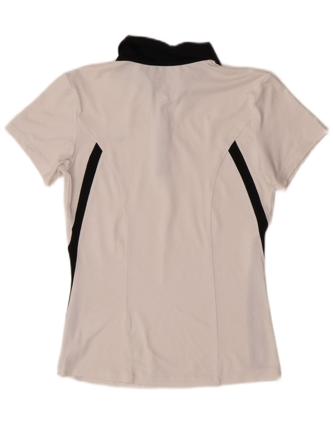 Nike Polo Dri Fit pour femme UK 10 Small Blanc Colorblock