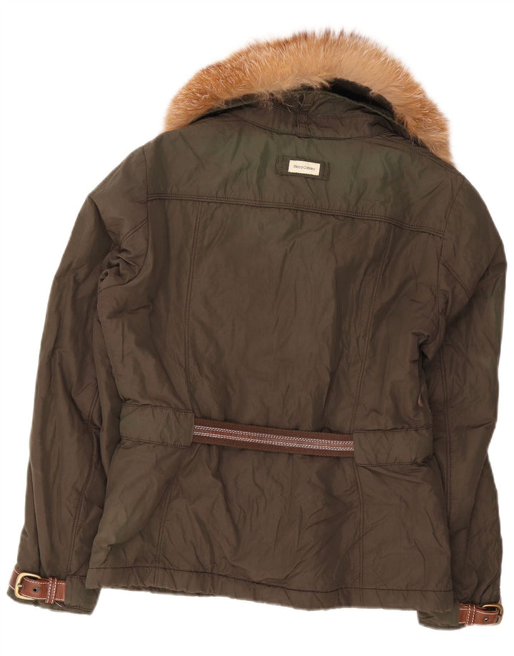 Parka Femme Henry Cottons IT 44 Nylon Vert Moyen