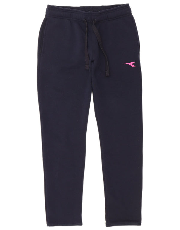 Diadora Pantalon De Survêtement Femme UK 12 Medium Bleu Marine Polyester