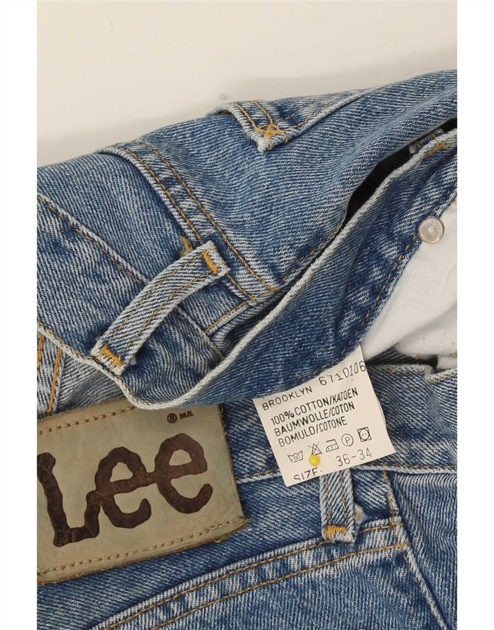 Lee Short en Jean Brooklyn Homme Large W36 Bleu Coton