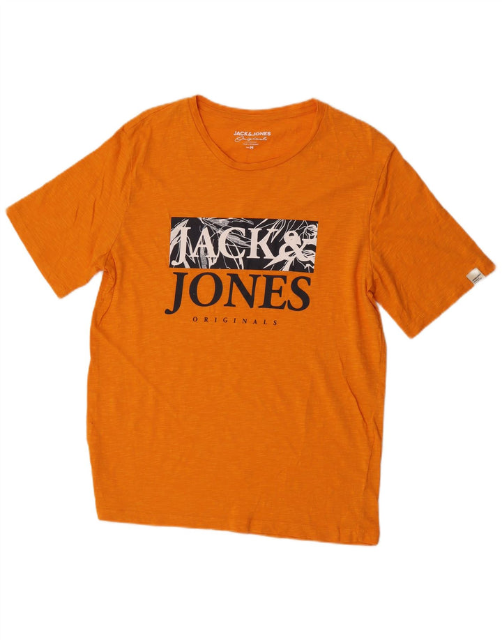 Jack & Jones T-Shirt Graphique Homme Orange Moyen