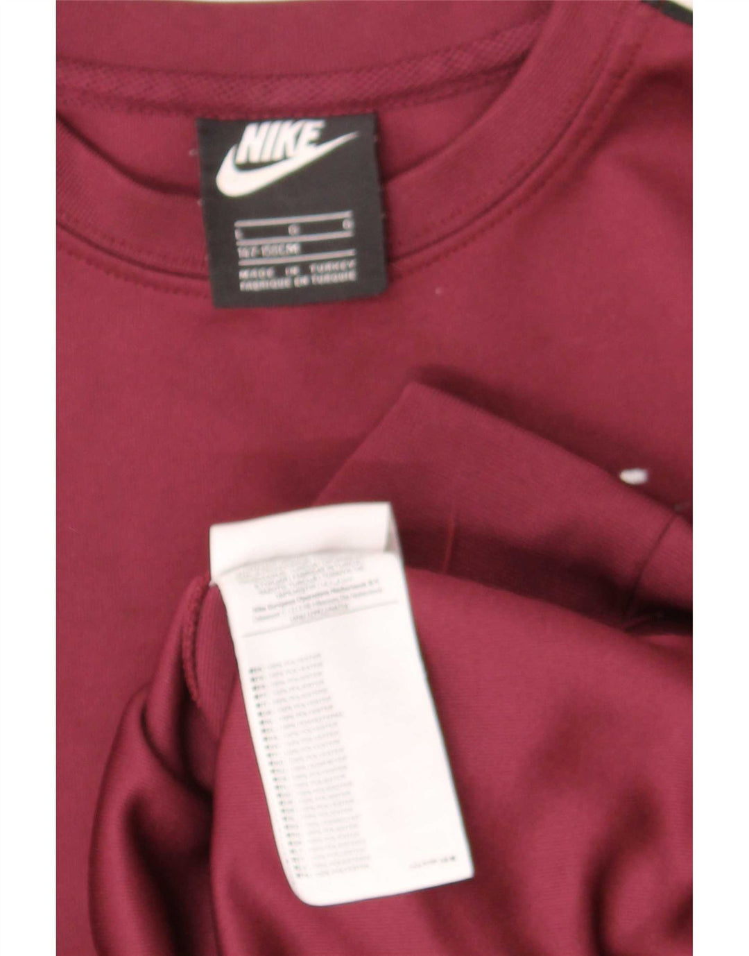 Nike Sweat-shirt graphique pour garçon 12-13 ans Large Bordeaux Colourblock