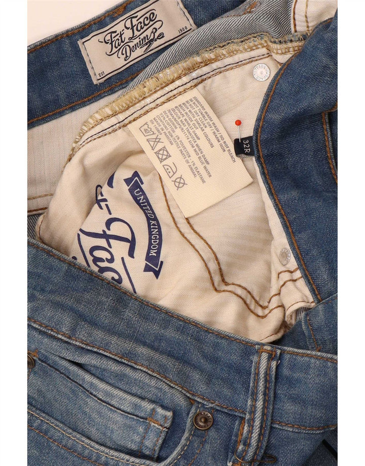 Fat Face Jean Slim Homme W32 L32 Bleu Coton