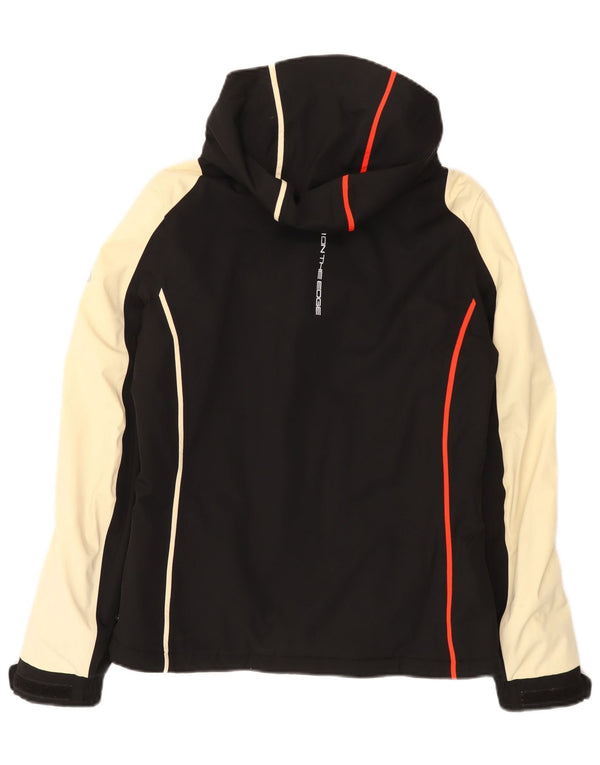On the Edge Veste de ski à capuche pour femme IT 44 Medium Black Colourblock