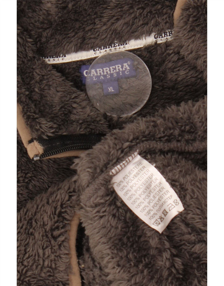 Carrera Veste polaire coupe ample pour femme UK 18 XL Marron Polyester