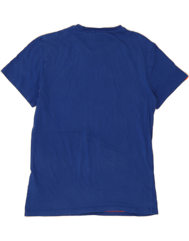 SUPERDRY Mens T-Shirt Top Large Blue Cotton Vintage Superdry and Second-Hand Superdry from Messina Hembry 