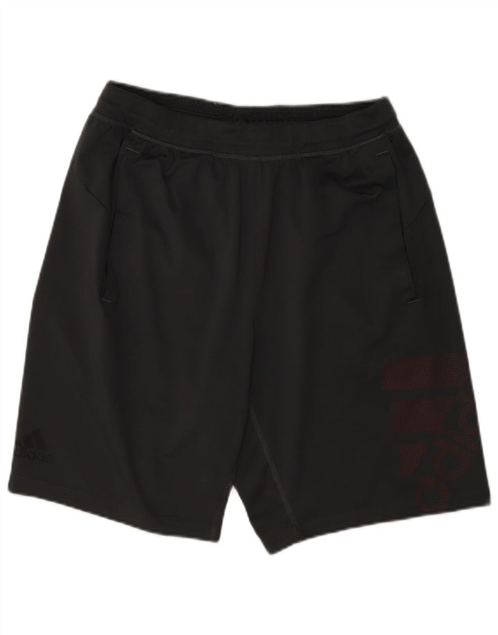 Adidas Short de sport graphique pour homme Petit gris Polyester