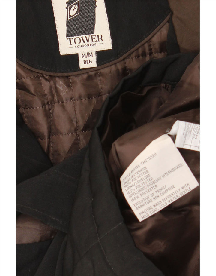 LONDON FOG Veste utilitaire pour hommes UK 38 Polyester noir moyen