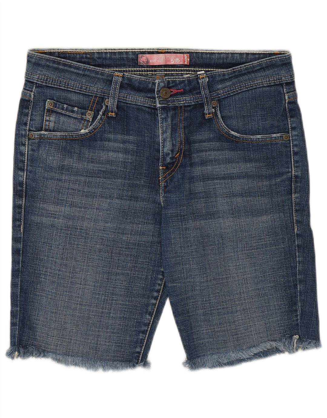 Levi's Womens 518 Short en denim taille basse Taille 7 Moyen W30 Coton bleu