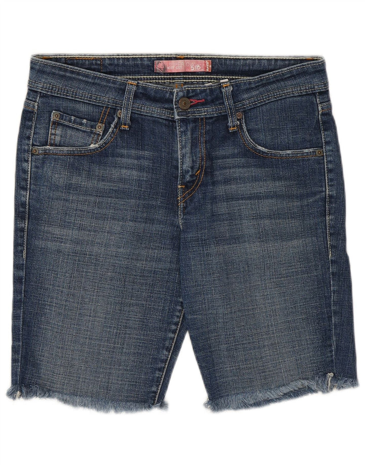 Levi's Womens 518 Short en denim taille basse Taille 7 Moyen W30 Coton bleu