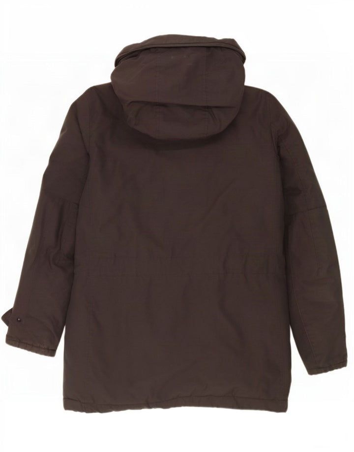 Woolrich Manteau matelassé à capuche pour homme UK 36 Petit Gris Coton