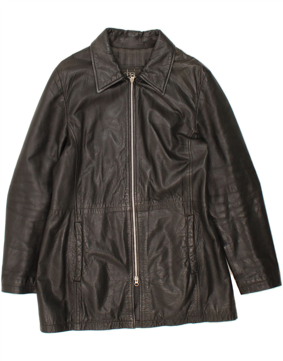 DESI Womens Leather Jacket UK 14 Medium Black Vintage Desi and Second-Hand Desi from Messina Hembry 