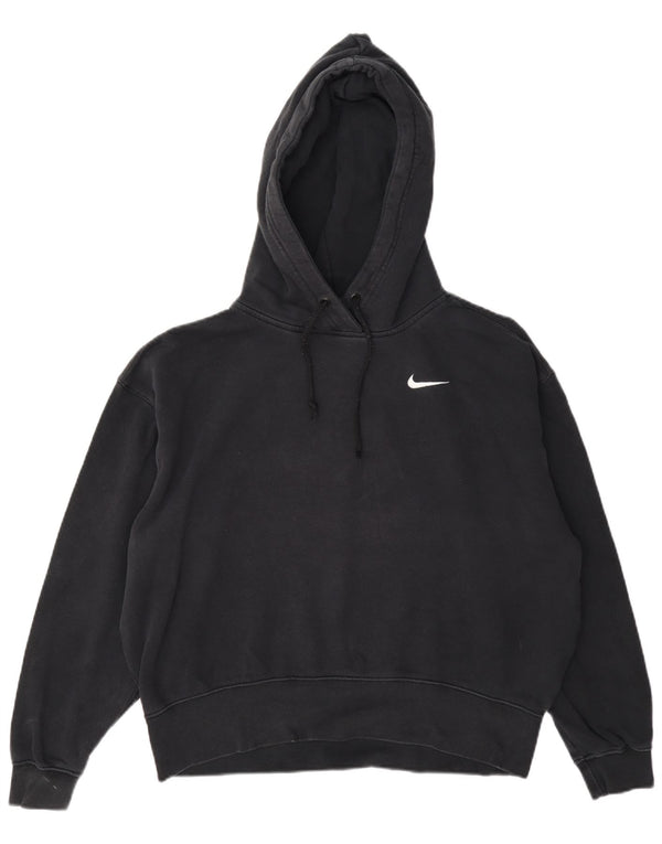 Nike Pull à capuche surdimensionné pour femme UK 10 Petit coton gris