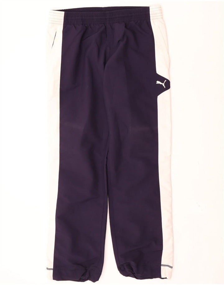 Puma Pantalon de Survêtement Joggers Homme Bleu Marine Moyen Colorblock Sports