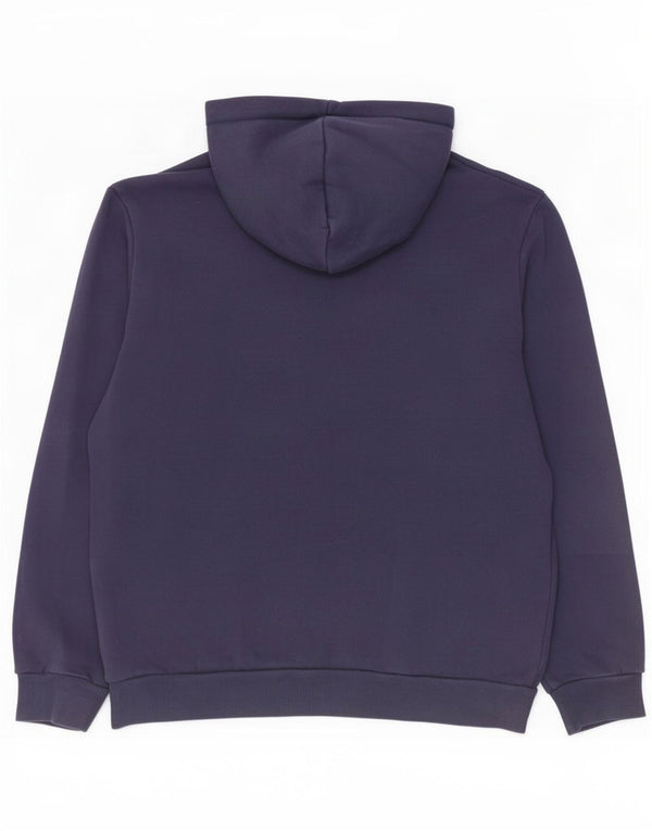 Puma Pull à capuche pour homme en coton bleu marine moyen