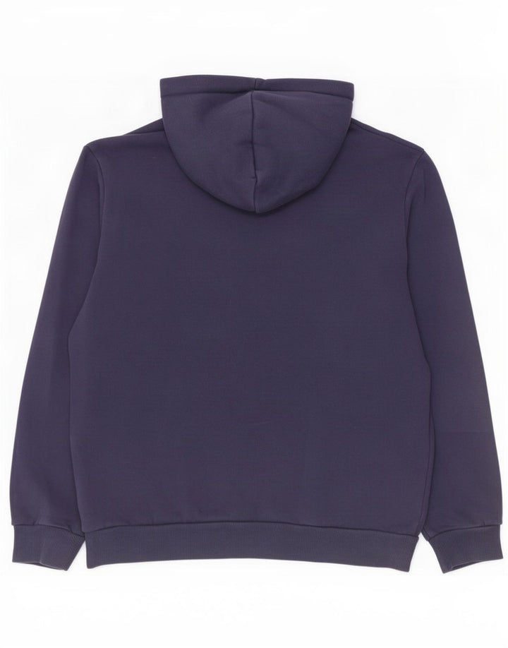 Puma Pull à capuche pour homme en coton bleu marine moyen