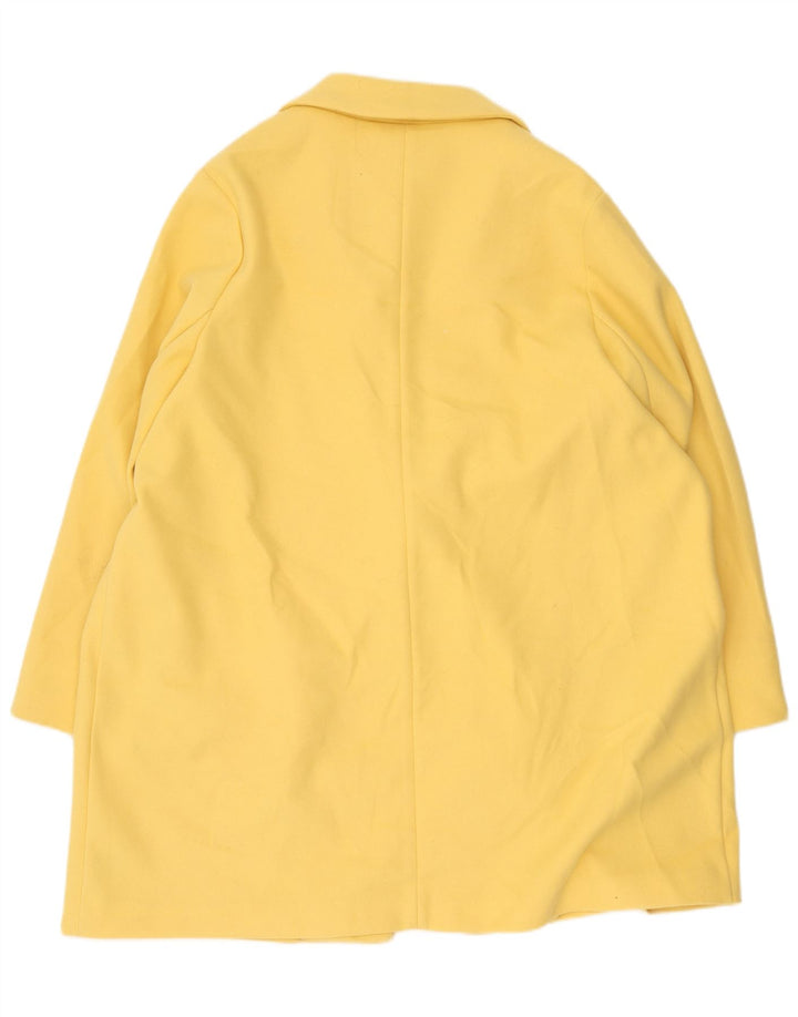Marks & Spencer Manteau pour femme UK 24 4XL Jaune Coton