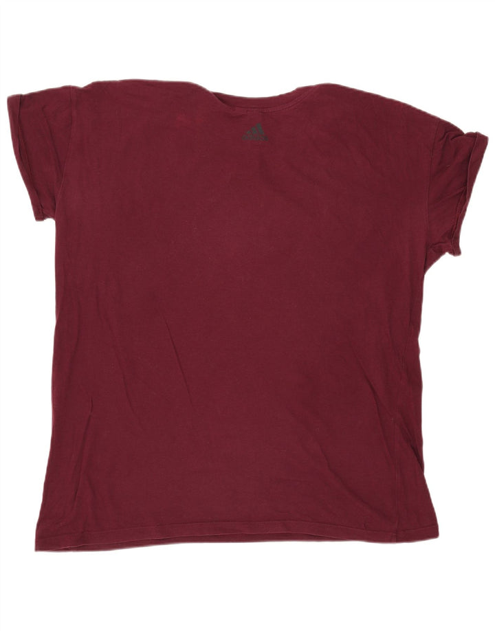 Adidas T-shirt graphique pour hommes, grand, bordeaux