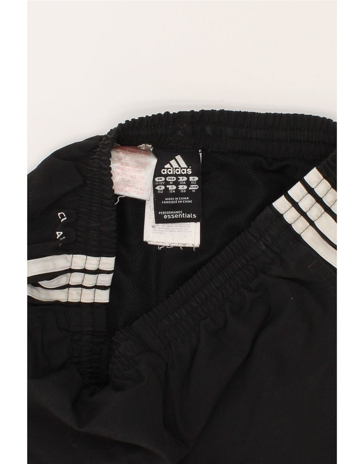 ADIDAS Boys Climalite Sport Shorts 11-12 Years Black Polyester Vintage Adidas and Second-Hand Adidas from Messina Hembry 