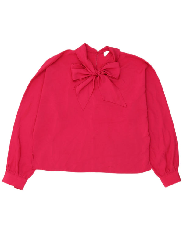 Primavera Firenze Chemisier surdimensionné avec nœud papillon pour femme UK 16 Large Rose