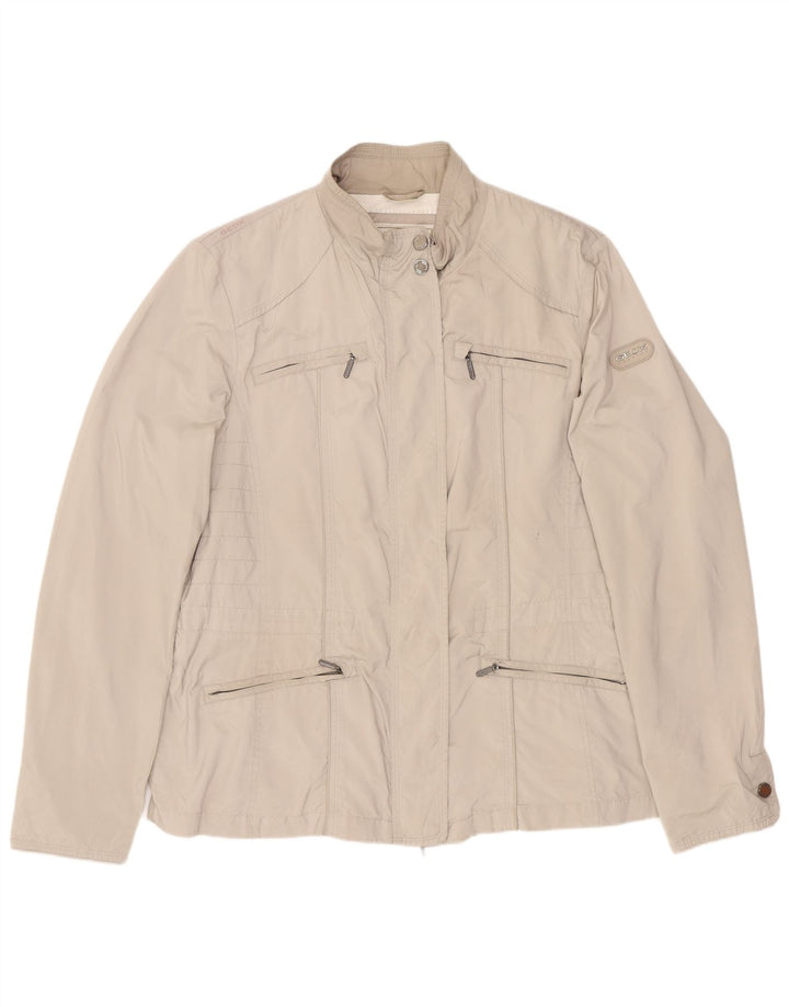 Geox Veste utilitaire Respira pour femme UK 14 Large Beige Polyester