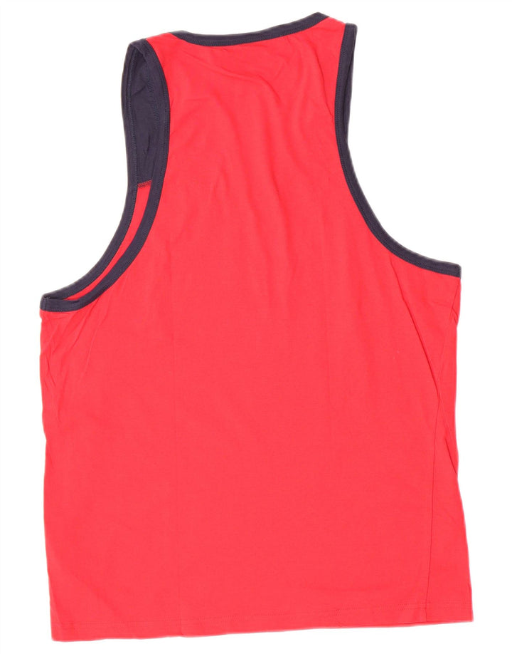 Fila Débardeur Graphique Homme Rouge Moyen Colourblock Cotton