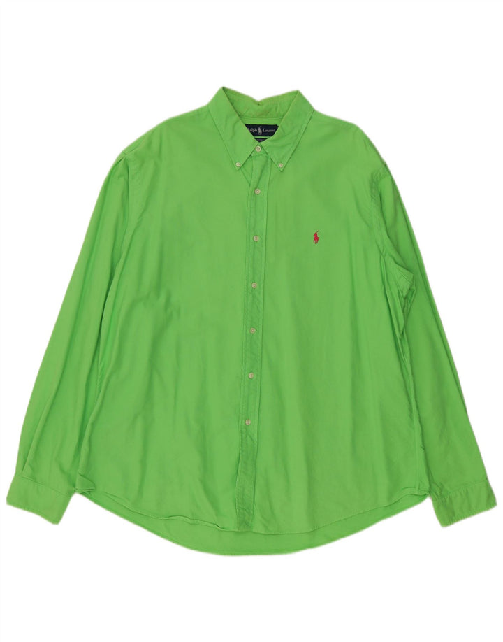 Ralph Lauren Chemise sur mesure pour homme 2XL en coton vert