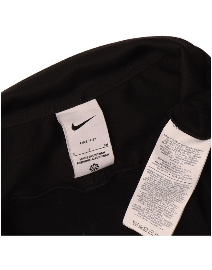 Nike Haut de survêtement Dri Fit à col zippé pour homme Taille S Noir Colorblock