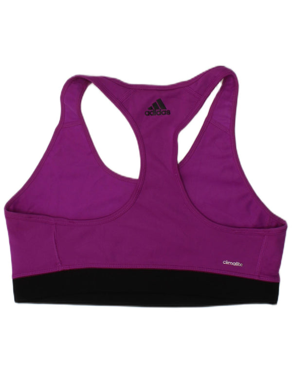 Adidas Climalite Graphic Sport Bra Top pour femme UK 12/14 Violet moyen Sports