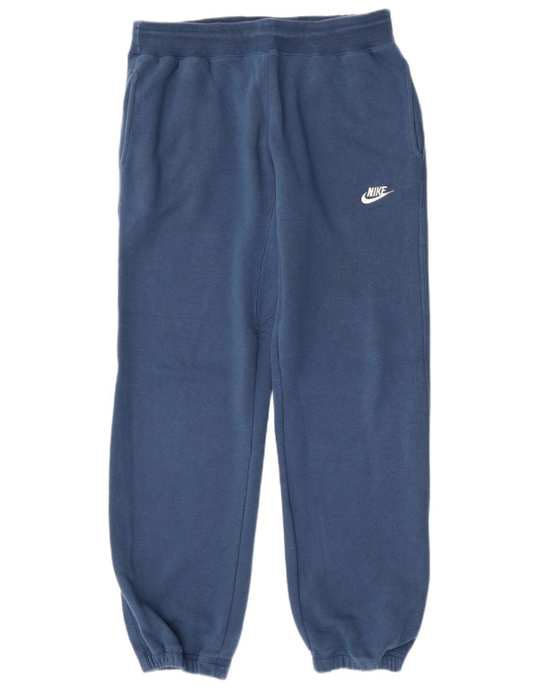 Nike Mens Tracksuit Trousers Joggers Medium Blue Cotton