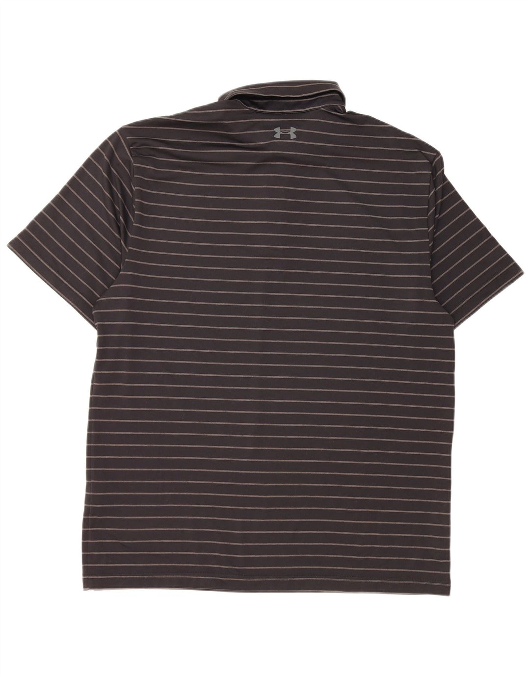 UNDER ARMOUR Polo Homme Large Noir Rayé Polyester