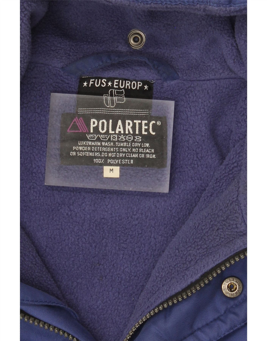 Polartec Veste coupe-vent surdimensionnée pour homme UK 38 Bleu moyen Polyester