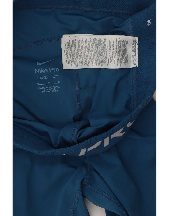 Nike Legging graphique Dri Fit pour femme UK 12 Bleu moyen Polyester