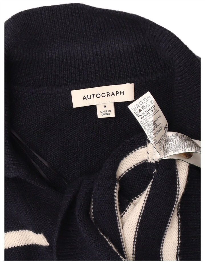 Marks & Spencer Pull cardigan autographe pour femme UK 8 Small Bleu marine