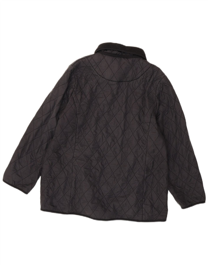 BARBOUR Veste matelassée pour femme UK 20 2XL Noir Polyamide