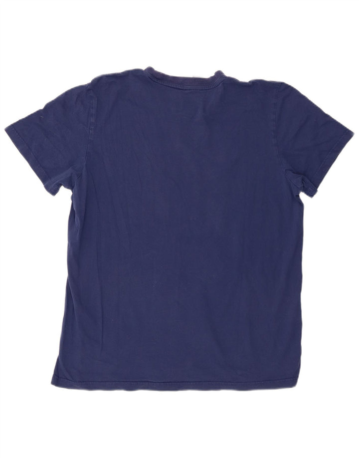 Adidas T-Shirt Homme Haut Large Bleu Marine Coton