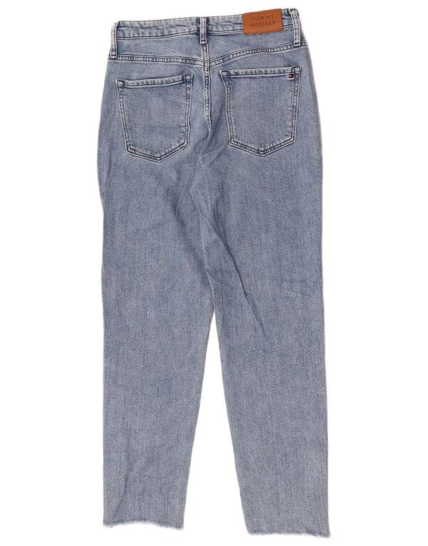 Tommy Hilfiger Jean Gramercy Crop Tapered Femme W27 L25 Bleu Coton